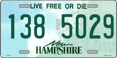 NH license plate 1385029