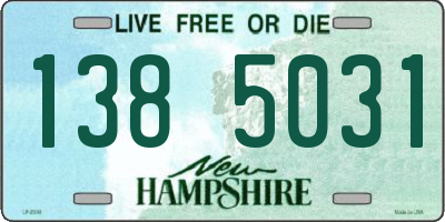 NH license plate 1385031