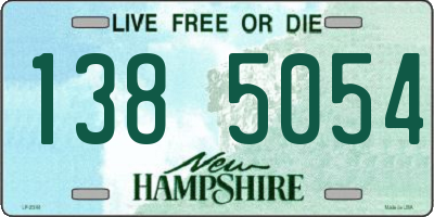 NH license plate 1385054