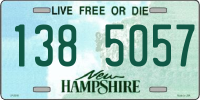 NH license plate 1385057