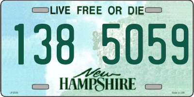 NH license plate 1385059