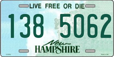 NH license plate 1385062