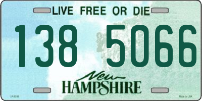 NH license plate 1385066