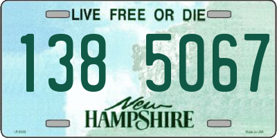 NH license plate 1385067