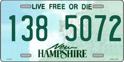 NH license plate 1385072