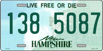 NH license plate 1385087