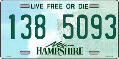 NH license plate 1385093