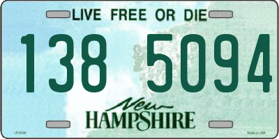 NH license plate 1385094