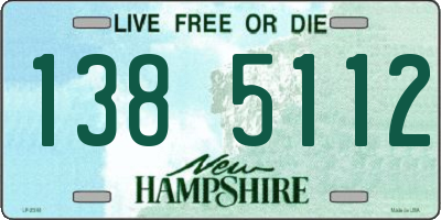 NH license plate 1385112