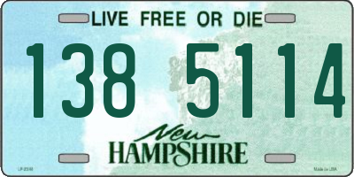 NH license plate 1385114