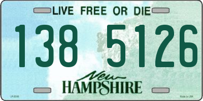 NH license plate 1385126