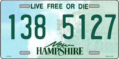 NH license plate 1385127