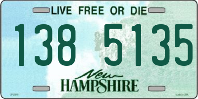 NH license plate 1385135