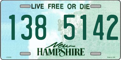 NH license plate 1385142