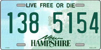 NH license plate 1385154