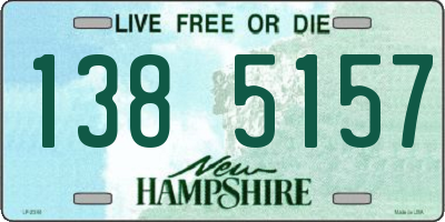 NH license plate 1385157