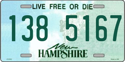 NH license plate 1385167
