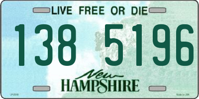 NH license plate 1385196