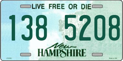 NH license plate 1385208