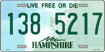NH license plate 1385217