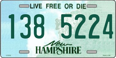 NH license plate 1385224