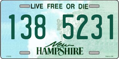 NH license plate 1385231
