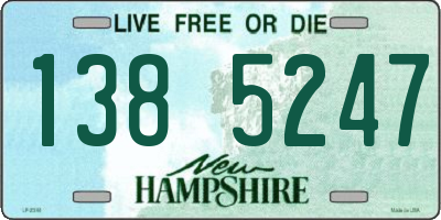 NH license plate 1385247