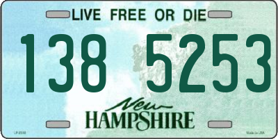 NH license plate 1385253