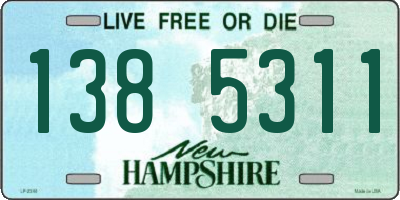 NH license plate 1385311