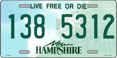 NH license plate 1385312