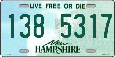 NH license plate 1385317