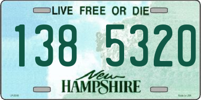 NH license plate 1385320