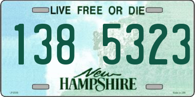 NH license plate 1385323