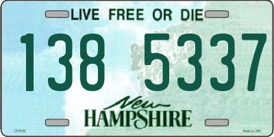NH license plate 1385337