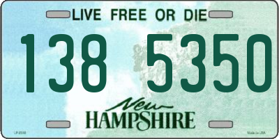 NH license plate 1385350