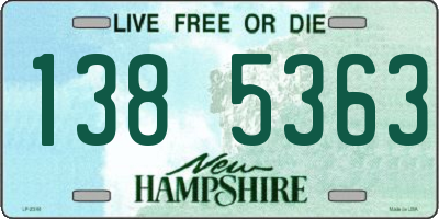 NH license plate 1385363