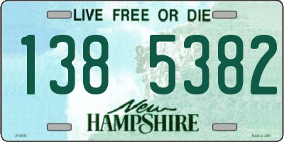 NH license plate 1385382