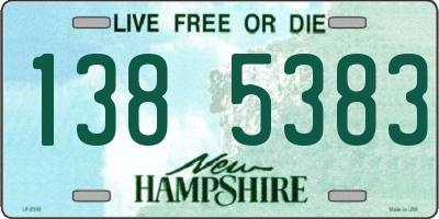 NH license plate 1385383