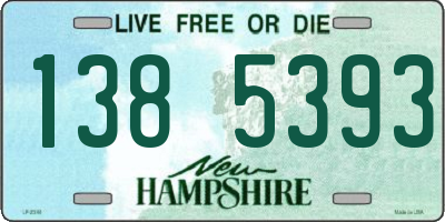NH license plate 1385393