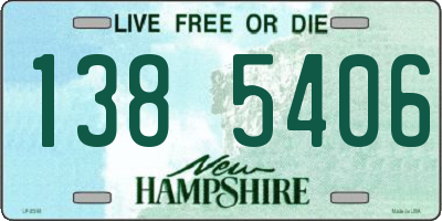 NH license plate 1385406