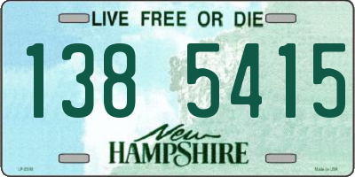 NH license plate 1385415