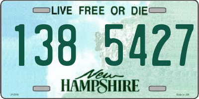 NH license plate 1385427