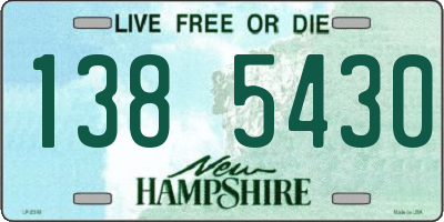 NH license plate 1385430