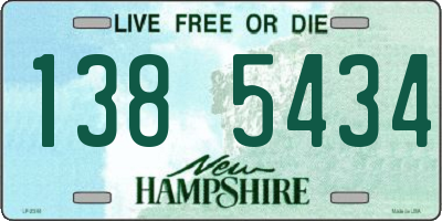 NH license plate 1385434