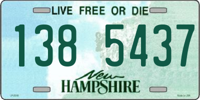 NH license plate 1385437