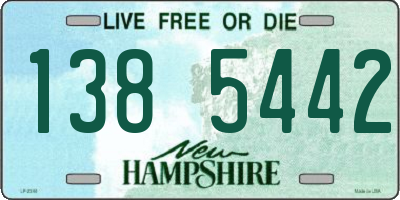NH license plate 1385442