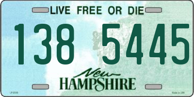 NH license plate 1385445