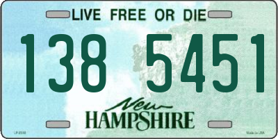 NH license plate 1385451