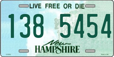 NH license plate 1385454