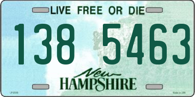 NH license plate 1385463